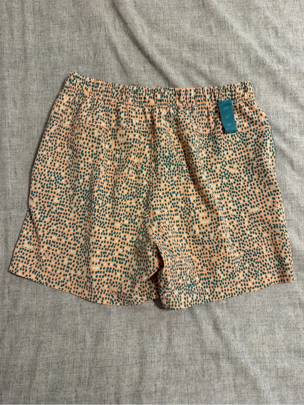 Fabletics Orange and Teal Athletic Shorts